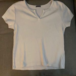 Baby Blue Brandy Melville Cropped Tee